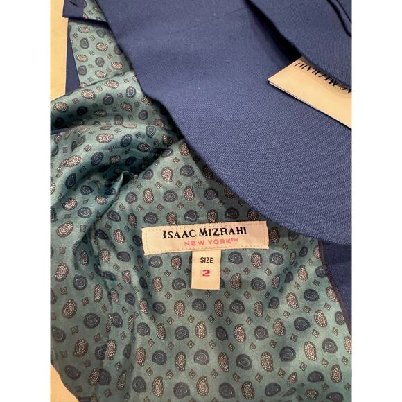 Isaac Mizrahi Blazer 2T Slim Fit Two-Button Blue Formal Jacket Toddler Boys NWT - Picture 6 of 9
